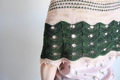 Bobble Lace Shawl Knitting Pattern