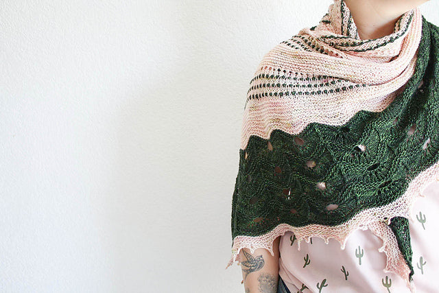 Bobble Lace Shawl Knitting Pattern
