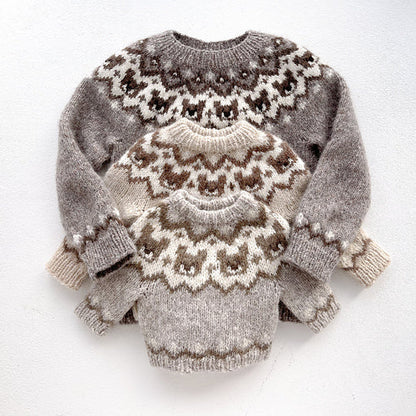 Bear Baby Sweater Knitting Pattern photo 2