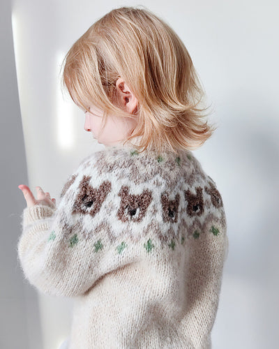 Bear sweater pattern view 5