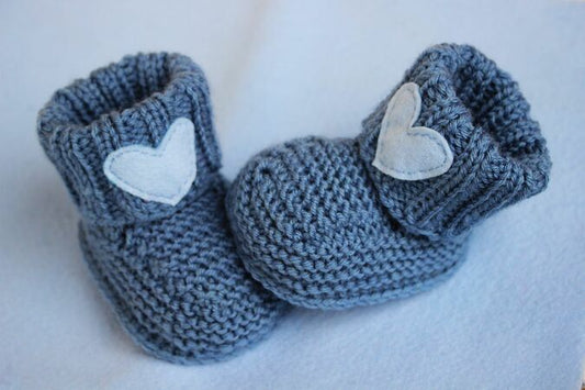 Baby Booties Knitting Pattern