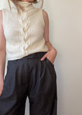 Cable Vest Top Knitting Pattern
