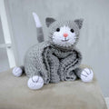 Cat Baby Blanket Knitting Pattern