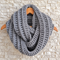Rib Loop Scarf Knitting Pattern