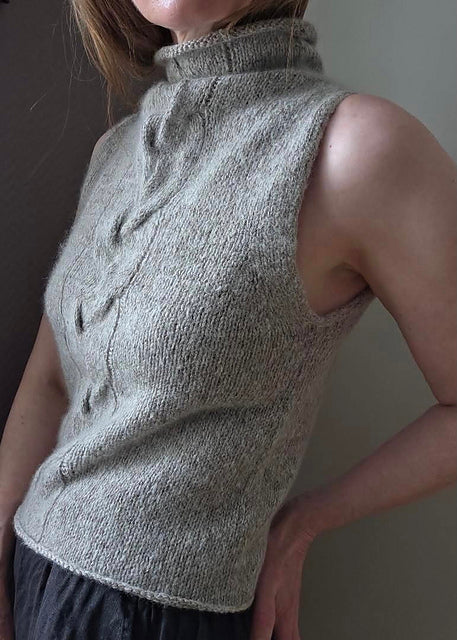 Cable Vest Top Knitting Pattern