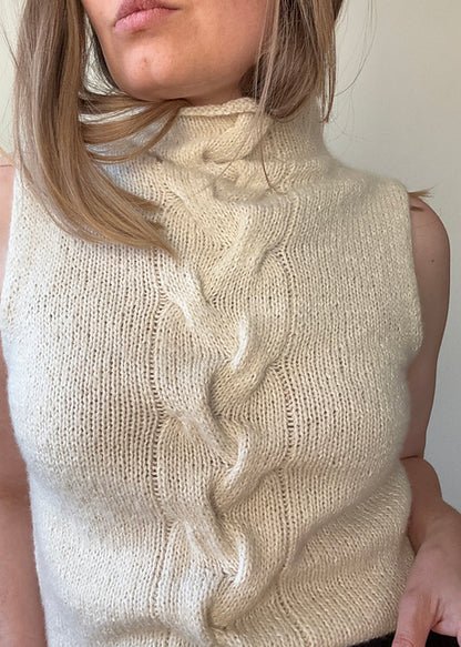 Cable Vest Top Knitting Pattern