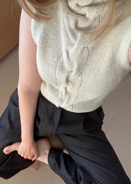 Cable Vest Top Knitting Pattern