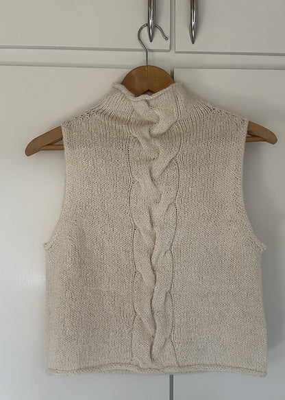 Cable Vest Top Knitting Pattern