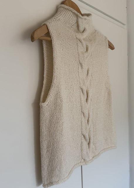 Cable Vest Top Knitting Pattern