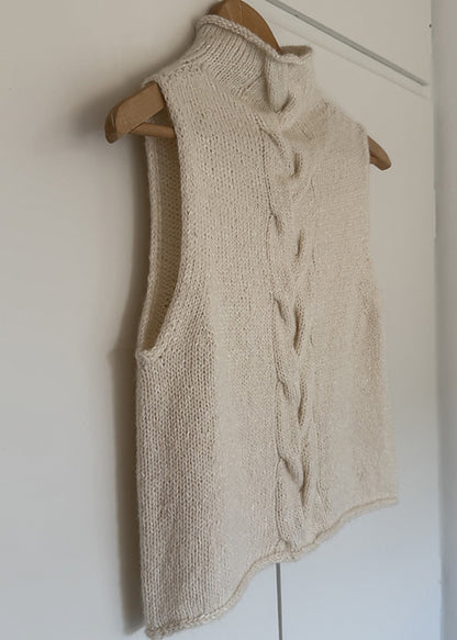 Cable Vest Top Knitting Pattern