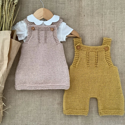 Overalls and Dress Knitting Pattern