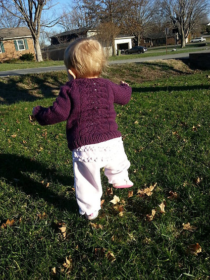 Kids Lace Sweater Knitting Pattern