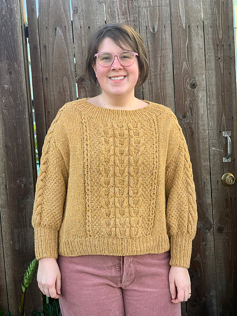Classic Cable Sweater Knitting Pattern