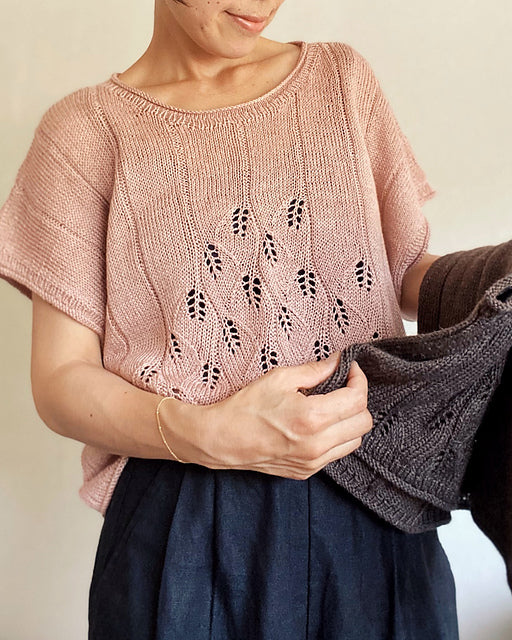 Boxy Lace Tee Knitting Pattern