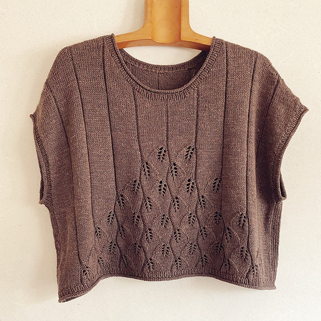 Boxy Lace Tee Knitting Pattern