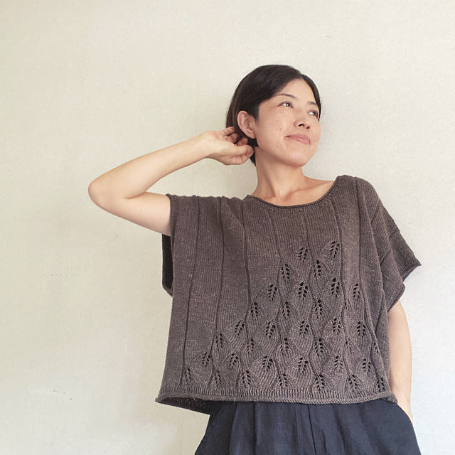 Boxy Lace Tee Knitting Pattern