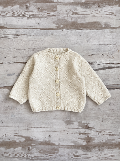 Baby Heirloom Cardigan knitting pattern, full cardigan