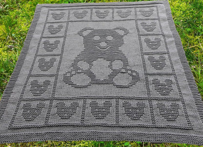 Baby Bear Blanket Knitting Pattern