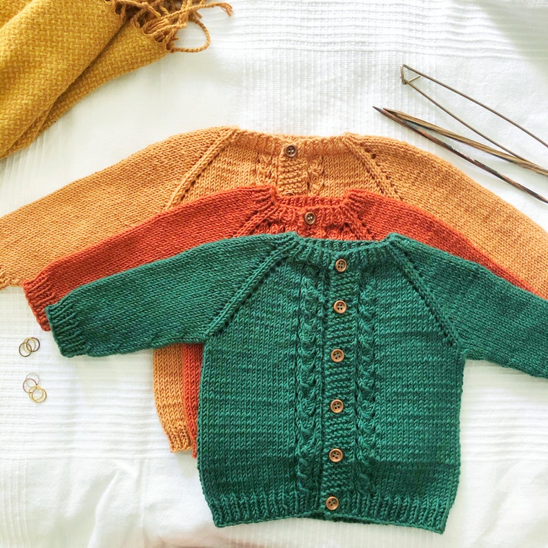 Easy Baby Cardigan Knitting Pattern