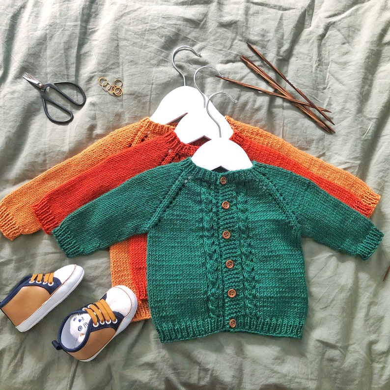 Easy Baby Cardigan Knitting Pattern