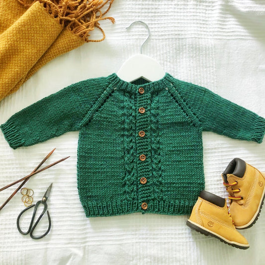 Easy Baby Cardigan Knitting Pattern