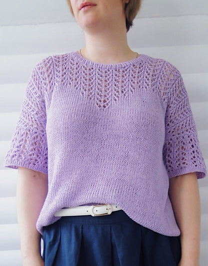 Lace Tee Knitting Pattern