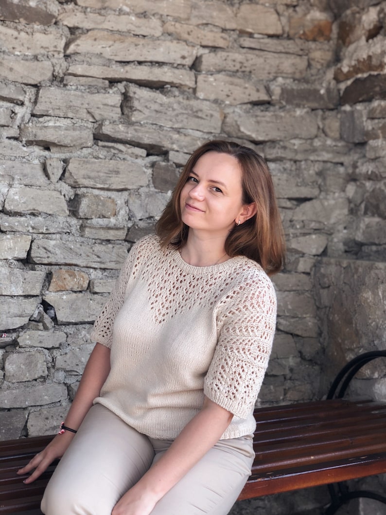 Lace Tee Knitting Pattern
