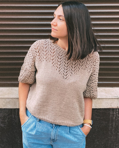 Lace Tee Knitting Pattern