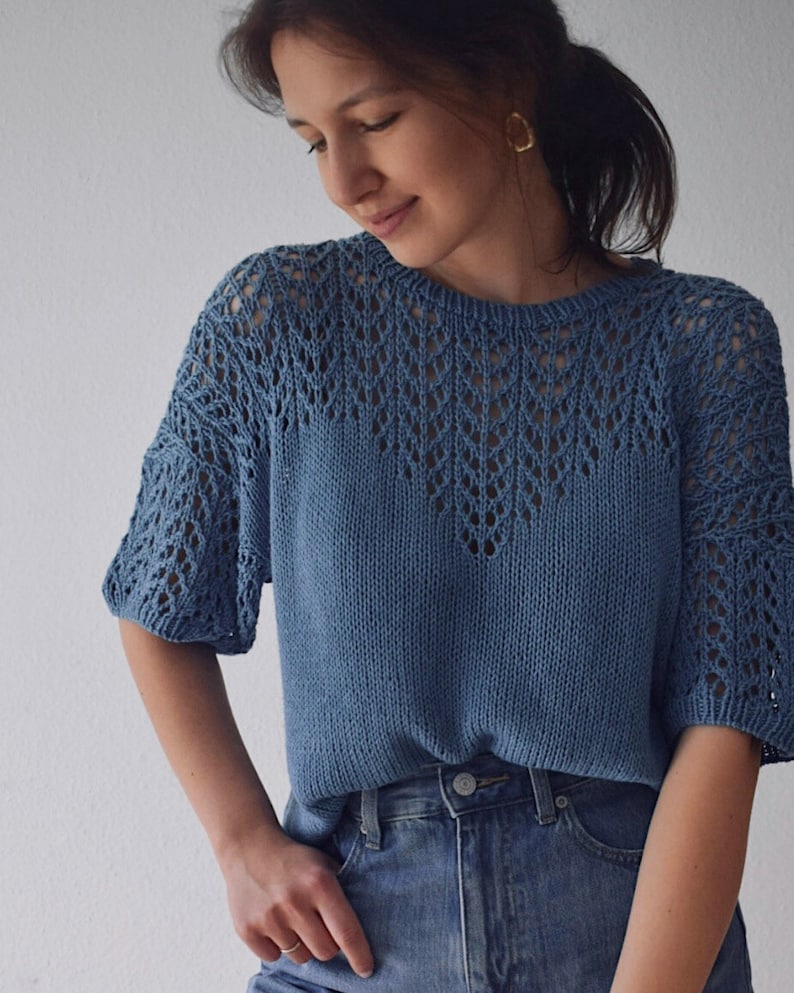 Lace Tee Knitting Pattern