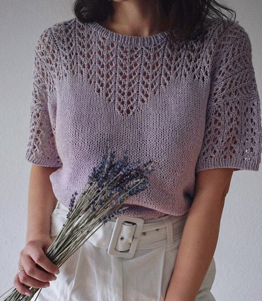 Lace Tee Knitting Pattern