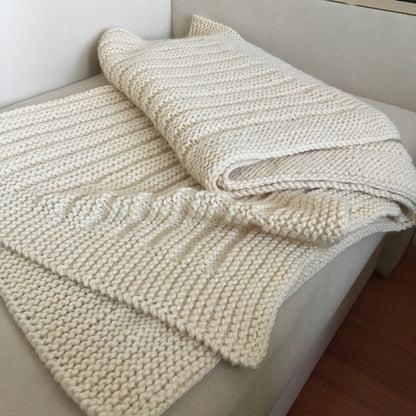 Beginner Throw Knitting Pattern