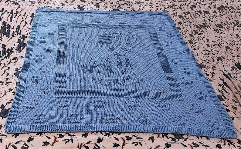 Baby Puppy Blanket Knitting Pattern