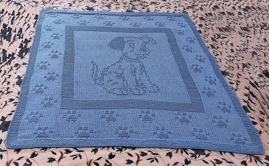 Baby Puppy Blanket Knitting Pattern