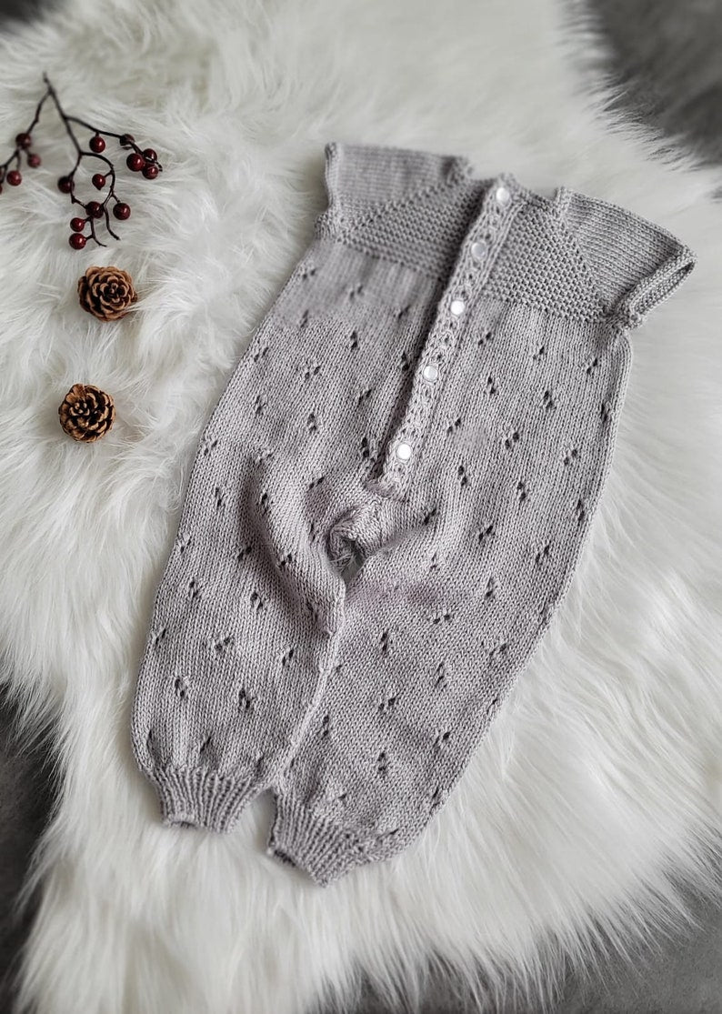 Kids Romper Knitting Pattern