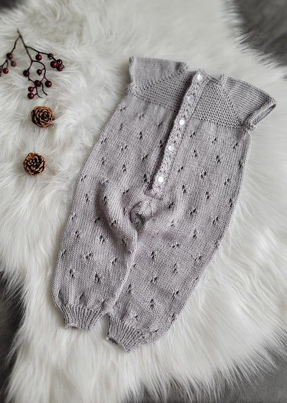 Kids Romper Knitting Pattern