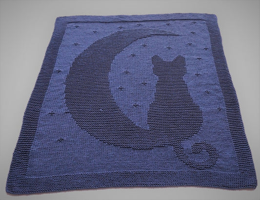 Night Sky Cat Blanket Knitting Pattern
