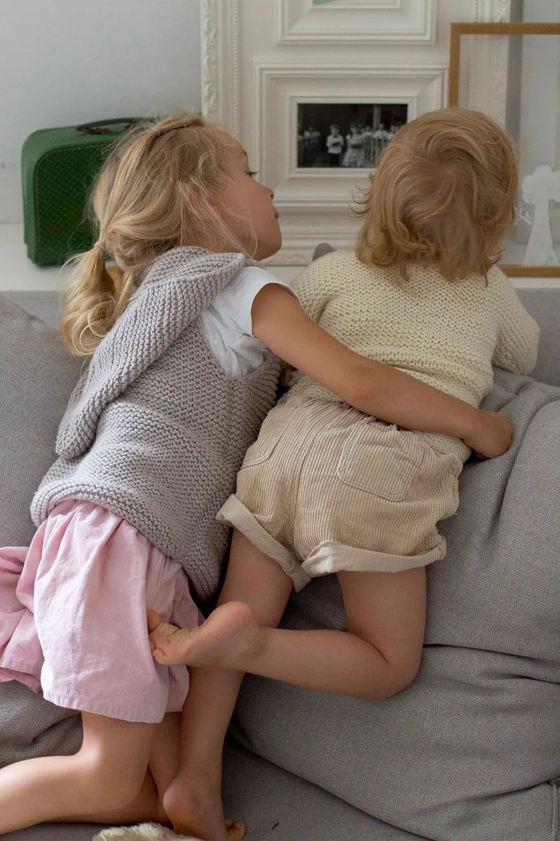 Kids Knit Vest Knitting Pattern