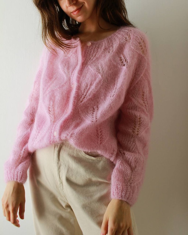 Tender Leaves Cardigan Knitting Pattern