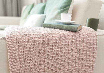 Textured Throw Blanket Knitting Pattern
