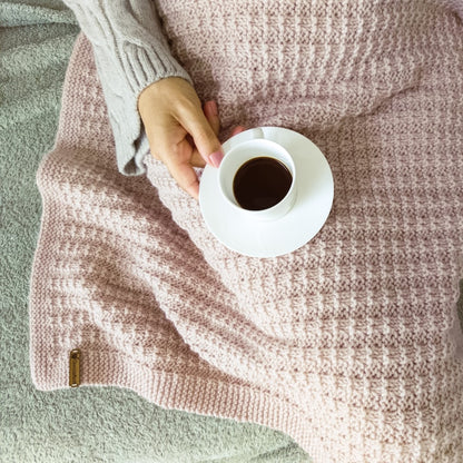 Textured Throw Blanket Knitting Pattern