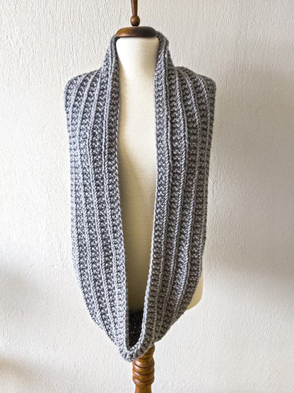 Rib Loop Scarf Knitting Pattern