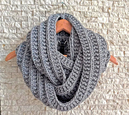 Rib Loop Scarf Knitting Pattern