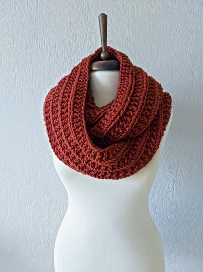 Rib Loop Scarf Knitting Pattern
