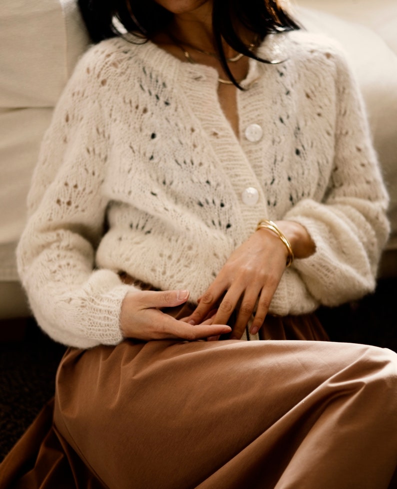 Beginner Lace Cardigan Knitting Pattern