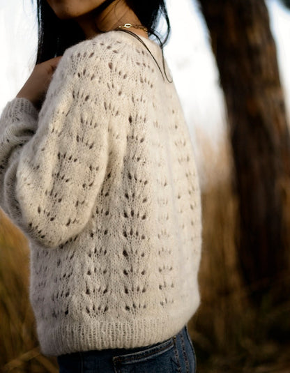 Beginner Lace Cardigan Knitting Pattern