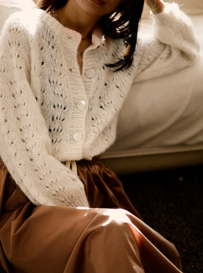 Beginner Lace Cardigan Knitting Pattern