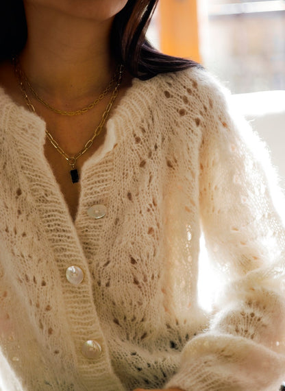 Beginner Lace Cardigan Knitting Pattern