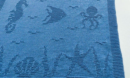 Baby Aquarium  Blanket Knitting Pattern