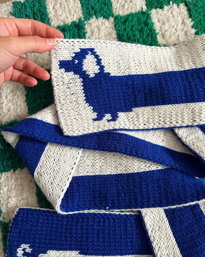 Sausage Dog Scarf Knitting Pattern