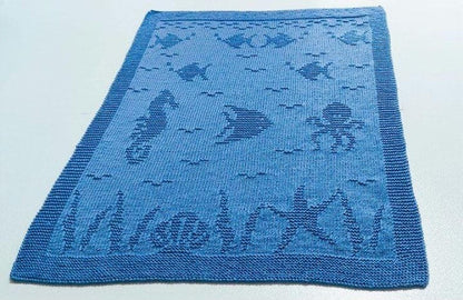 Aquarium Baby Blanket Knitting Pattern